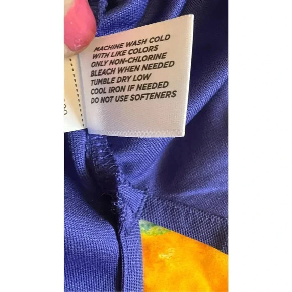 Vintage Lady Hagan Women’s M Blue Green Collared T-Shirt Mini Dress Pockets - Picture 7 of 10